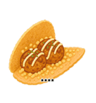 【カスタム】エンジョイ夏祭り イラストver（個別スタンプ：5）