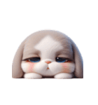 ヤンチャうさぎ・ぐうたら日常（個別スタンプ：5）