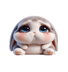 ヤンチャうさぎ・ぐうたら日常（個別スタンプ：6）