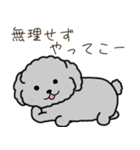 黒プードルのお仕事（個別スタンプ：4）