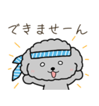 黒プードルのお仕事（個別スタンプ：20）
