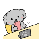 黒プードルのお仕事（個別スタンプ：26）