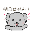 黒プードルのお仕事（個別スタンプ：39）