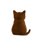 ダークブラウンの太った子猫 （NT）（個別スタンプ：29）
