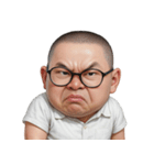 太った面白い顔  (NT)（個別スタンプ：1）