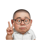 太った面白い顔  (NT)（個別スタンプ：8）