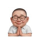 太った面白い顔  (NT)（個別スタンプ：9）