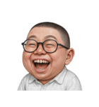 太った面白い顔  (NT)（個別スタンプ：10）