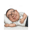 太った面白い顔  (NT)（個別スタンプ：14）