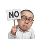 太った面白い顔  (NT)（個別スタンプ：19）