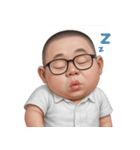 太った面白い顔  (NT)（個別スタンプ：33）