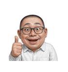 太った面白い顔  (NT)（個別スタンプ：34）