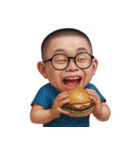 おもしろメガネ男子  (NT)（個別スタンプ：3）