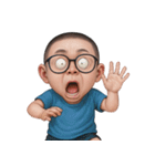 おもしろメガネ男子  (NT)（個別スタンプ：5）