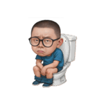 おもしろメガネ男子  (NT)（個別スタンプ：12）
