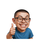おもしろメガネ男子  (NT)（個別スタンプ：22）