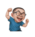おもしろメガネ男子  (NT)（個別スタンプ：34）