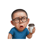 おもしろメガネ男子  (NT)（個別スタンプ：35）