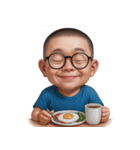 おもしろメガネ男子  (NT)（個別スタンプ：37）