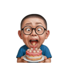 おもしろメガネ男子  (NT)（個別スタンプ：40）