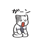 野球ねこ応援団・紺チームVer. その2（個別スタンプ：22）