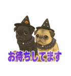 可愛らしいパグのスタンプ5（個別スタンプ：18）