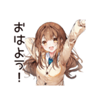 猫好き女子の昼寝♡（個別スタンプ：3）