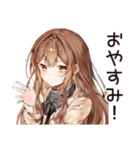 猫好き女子の昼寝♡（個別スタンプ：32）