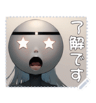 顔 メッセージ スタンプ 12（個別スタンプ：6）