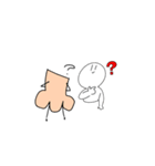 ピースくんと鼻くんのコラボスタンプ！（個別スタンプ：5）