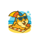 まめしばサマーバケーション（個別スタンプ：10）