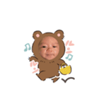 かずクマ新生児（個別スタンプ：2）