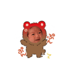かずクマ新生児（個別スタンプ：5）