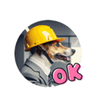 小型犬ジャックラッセルテリア社内編（個別スタンプ：6）