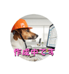 小型犬ジャックラッセルテリア社内編（個別スタンプ：15）