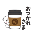 白くてふわふわのわんこ（待ち合わせ）（個別スタンプ：5）