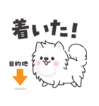 白くてふわふわのわんこ（待ち合わせ）（個別スタンプ：19）