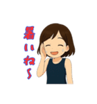 大人女性日常会話05・紺ワンピ・セレブ（個別スタンプ：8）