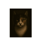 三毛猫のリアルなスタンプ（個別スタンプ：25）