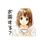 ふつうの女の子の♡おうちデート（個別スタンプ：5）