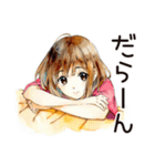 ふつうの女の子の♡おうちデート（個別スタンプ：11）