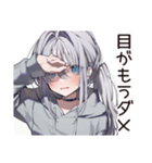 疲れ目女子のブルーライト★（個別スタンプ：28）