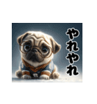 子犬衣装スタンプ（個別スタンプ：16）