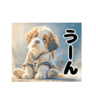 子犬衣装スタンプ（個別スタンプ：25）