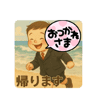 可愛い男の子のあいさつ（個別スタンプ：2）