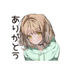 ゆるパーカーちゃんの節電ライフ（個別スタンプ：3）