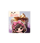 紫色の箱 *move（個別スタンプ：1）