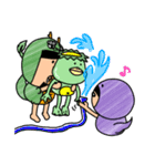 へび美と竜じの夏の日々。（個別スタンプ：22）