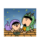 へび美と竜じの夏の日々。（個別スタンプ：40）