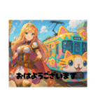 かわいいデコレーション電車（個別スタンプ：1）